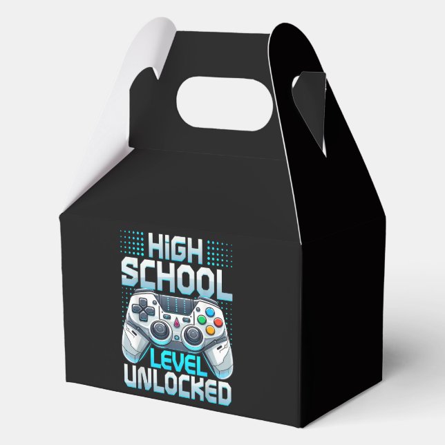 First Day of High School Level Unlocked Favour Box (Front)