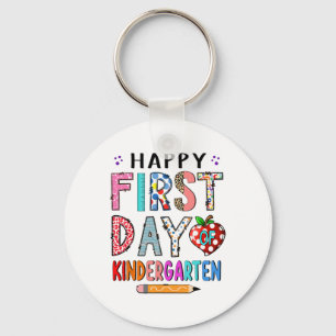 First Day Of Kindergarten Ck To School Teacher Boy Key Ring