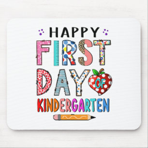 First Day Of Kindergarten Ck To School Teacher Boy Mouse Pad