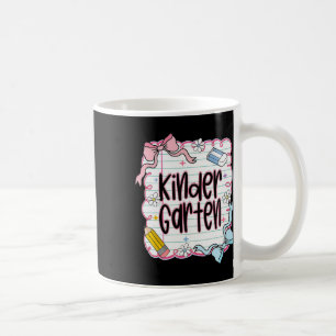 First Day Of Kindergarten Coquette Bow For Teacher Coffee Mug