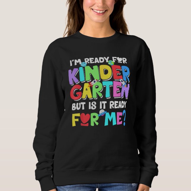 First Day Of Kindergarten Kids Back To School Boy  Sweatshirt (Front)