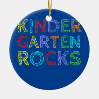 First Day Of Kindergarten Ready To Rock Ceramic Ornament