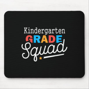 First Day Of Kindergarten Squad Teacher Back To Sc Mouse Pad