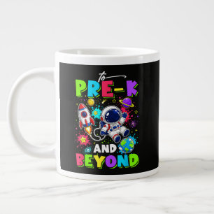 First Day of Pre-K Astronaut Space Back to School Large Coffee Mug
