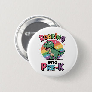 First Day of Pre-K Back to School 6 Cm Round Badge