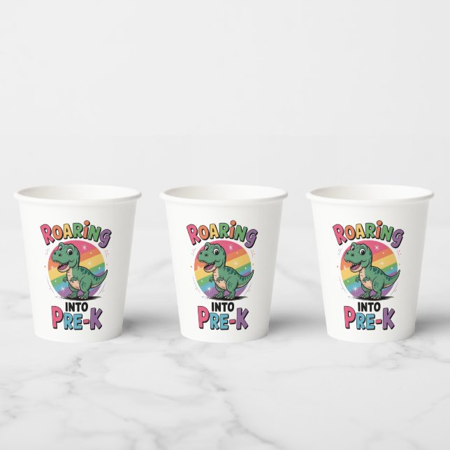 First Day of Pre-K Back to School  Paper Cups (Multi)