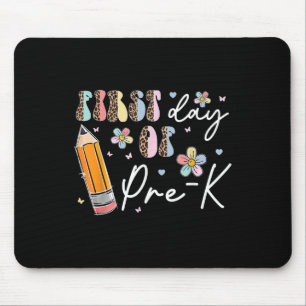 First Day Of Pre-k Back To School Teacher Boho Leo Mouse Pad