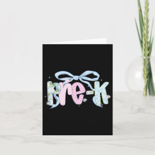 First Day Of Pre-k Floral Bundle For Teacher 2 Card