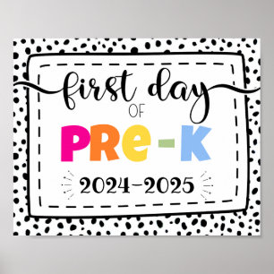 first day of pre-k photo prop sign