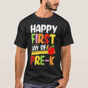First Day Of Pre K Teacher Student Cute Back To Sc T-Shirt