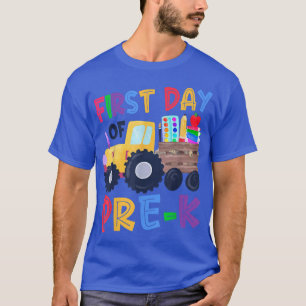 First Day Of PreK Funny School Truck  T-Shirt