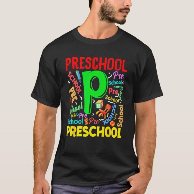 First Day Of Preschool First Day Of School Kids To T-Shirt (Front)