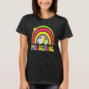 First Day of Preschool Teacher's Back to School Ra T-Shirt