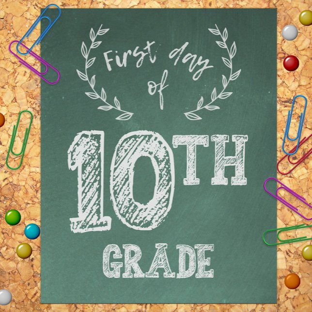 First Day of School, 1st Day 10th Grade, Sophomore Photo Print (Creator Uploaded)