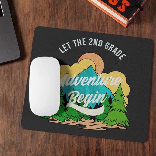 First Day Of School 2nd Grade Teacher Appreciation Mouse Pad (Front)
