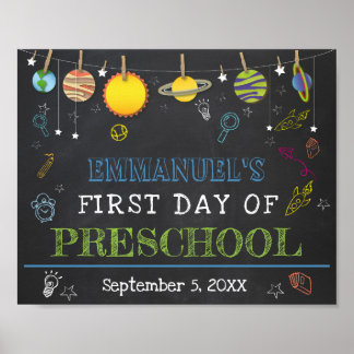First Day of School ANY GRADE Chalkboard Sign
