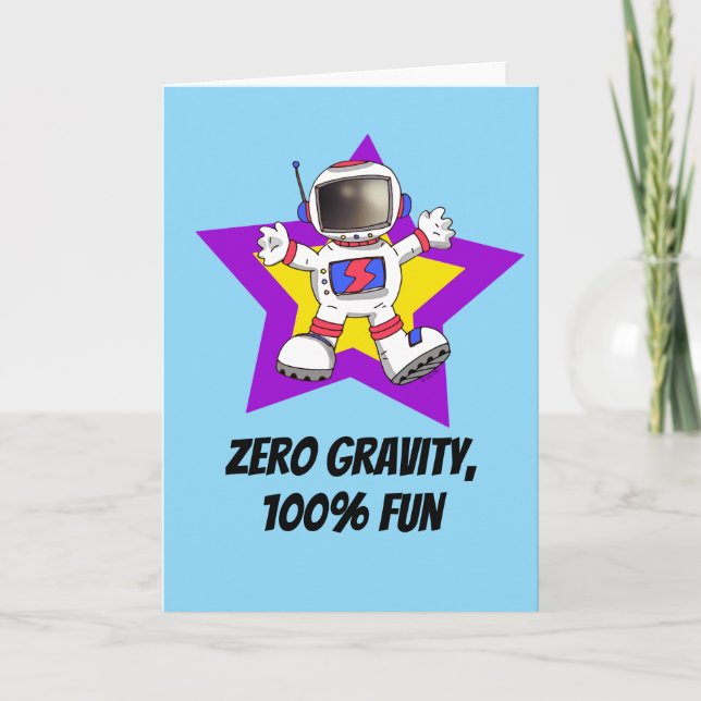 First day of school - Astronaut Card (Front)