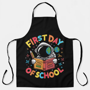 First Day of School Astronaut Space Back to School Apron