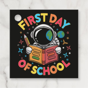 First Day of School Astronaut Space Back to School Favour Tags
