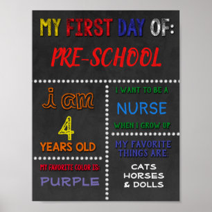 First Day of School / Back to School Poster