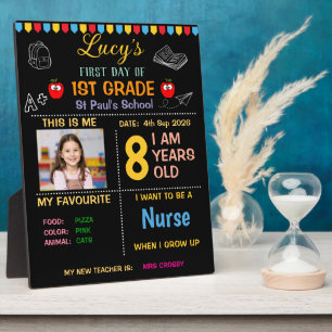 First Day of School Board,Back to School Sign Plaque