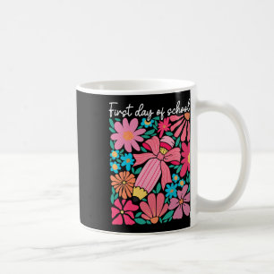 First Day Of School Boho Flower Teacher Kids Back Coffee Mug