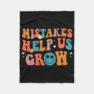 First Day Of School Byck To School Mistakes Help U Fleece Blanket