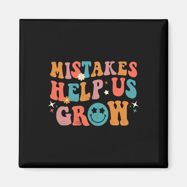 First Day Of School Byck To School Mistakes Help U Magnet (Front)