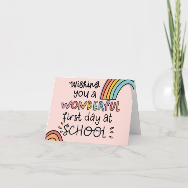 First Day of School Card (Front)