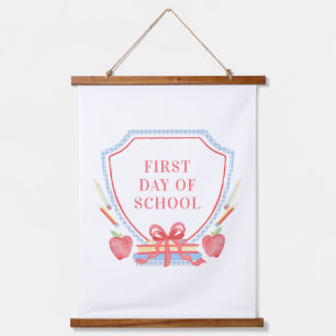 First Day of School   Classroom Hanging Tapestry
