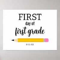 First Day of School Custom School Grade