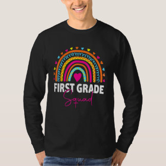 First Day Of School First Grade Squad Team Teacher T-Shirt