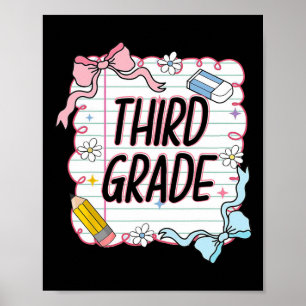 First Day Of School Girly Coquette2 Poster