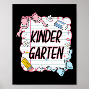 First Day Of School Girly Coquette3 Poster