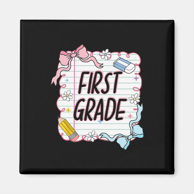 First Day Of School Girly Coquette4  Magnet (Front)