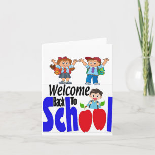 First Day of School Grade One Card