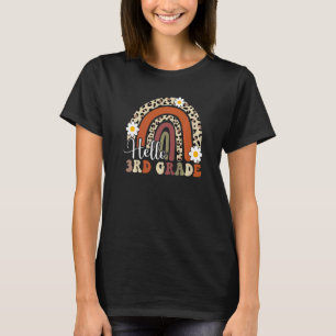 First Day Of School Hello 3rd Grade Teacher Back T T-Shirt