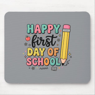 First Day Of School Pencil Shirt Cute Back To Mouse Pad