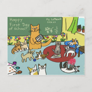 First Day of School Postcard