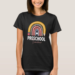 First Day Of School Preschool Teacher Women Men Ra T-Shirt