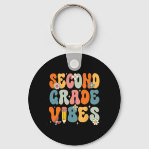First Day Of School Second Grade Vibes Byck To Sch Key Ring