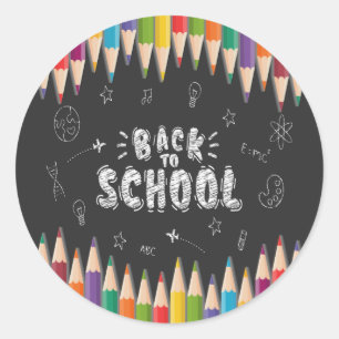  First Day Of School Shirt, Welcome Back To School Classic Round Sticker