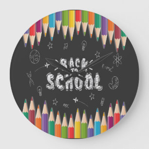 First Day Of School Shirt, Welcome Back To School Large Clock