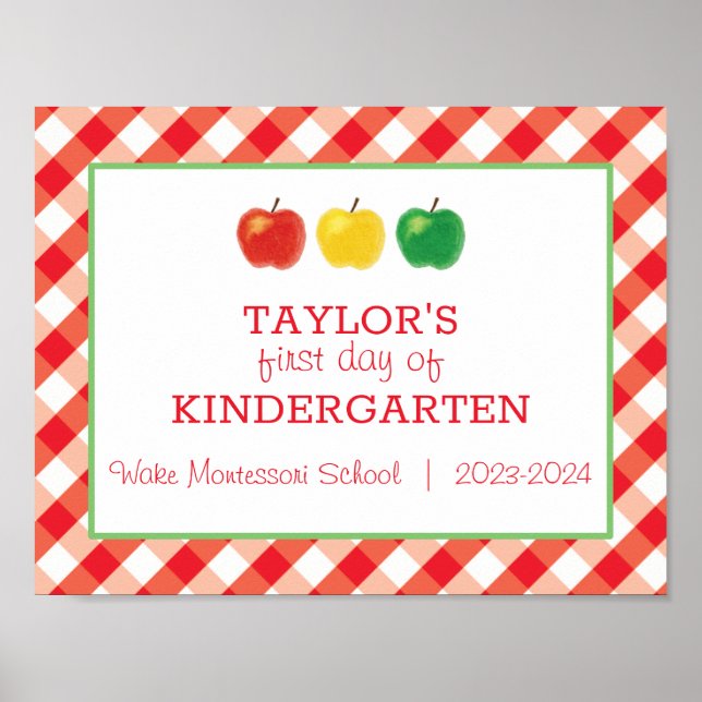 First Day Of School Sign (Front)