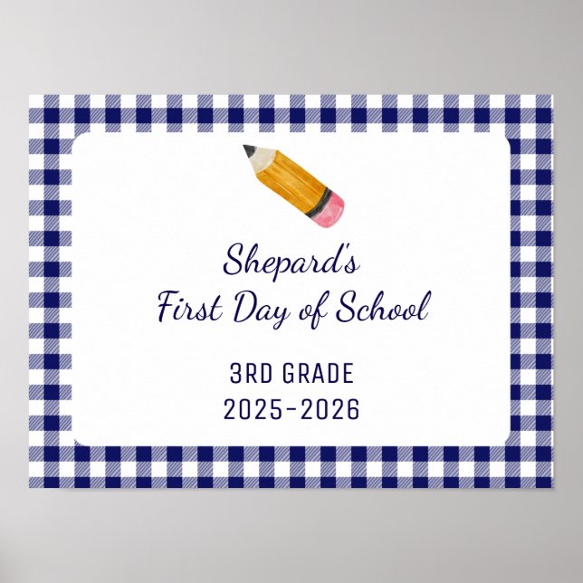 First day of school sign (Front)