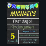First Day of School Sign, Chalkboard Sign, Signs<br><div class="desc">Great way to commemorate your child's first day of school</div>