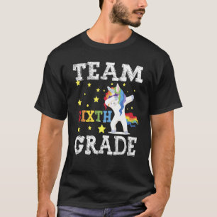 First Day Of School Team Sixth Grade Squad Dabbing T-Shirt