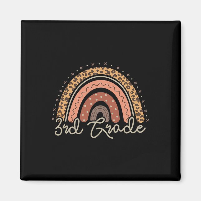 First day of School Third grade 3rd back to school Magnet (Front)