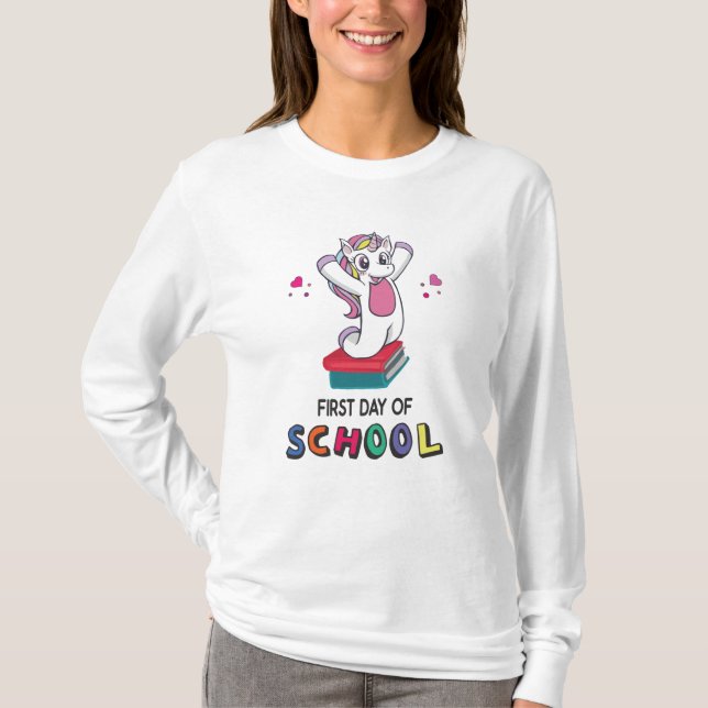 First day of school Unicorn T-Shirt (Front)