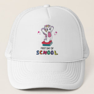 First day of school Unicorn Trucker Hat